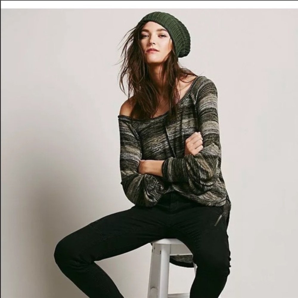 FREE PEOPLE CAROLINA HACCI TOP Sweater